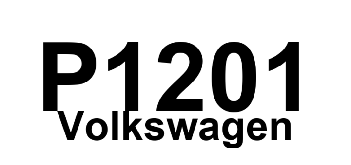 DTC P1201 Volkswagen - Definição em inglês: Cylinder 1 Fuel Injection Circuit Electrical Malfunction Definição em Português: Circuito de Injeção de Combustível do Cilindro 1 - Mau Funcionamento Elétrico