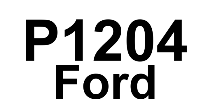 DTC P1204 Ford - Definição em inglês: Cylinder 4 Injector Circuit Open/Shorted Definição em Português: Circuito do injetor do cilindro 4 - Aberto/Curto-circuito