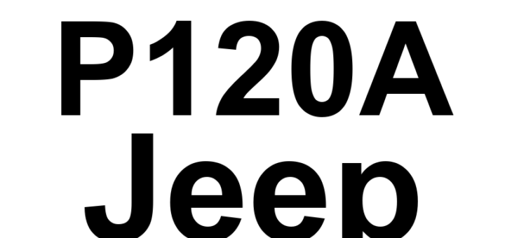 DTC P120A Jeep - Definição em inglês: Fuel Pump Control Module "B" Internal Performance Definição em Português: Módulo de Controle da Bomba de Combustível "B" - Desempenho Interno