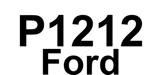 DTC P1212 Ford - Definição em inglês: Injection Control System Pressure Not At Expected Level Definição em Português: Sistema de Controle de Injeção - Pressão Fora do Nível Esperado