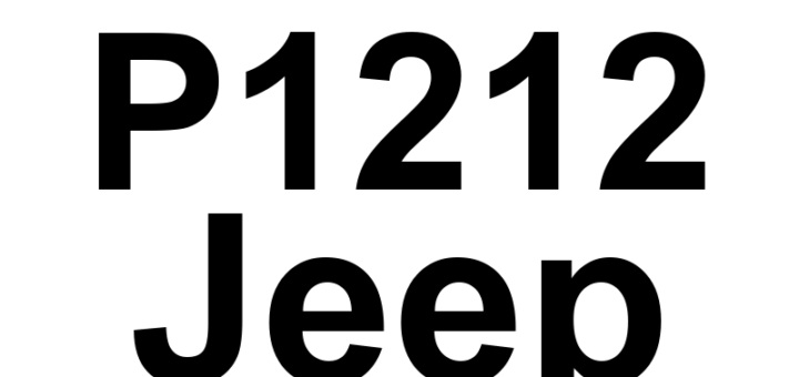 DTC P1212 Jeep - Definição em inglês: Engine Oil Temperature High - RPM Limited Definição em Português: Temperatura do Óleo do Motor - Alta, RPM Limitado