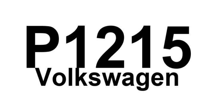 DTC P1215 Volkswagen - Definição em inglês: Cylinder 3 Fuel Injection Circuit Short to B+ Definição em Português: Circuito de Injeção de Combustível do Cilindro 3 - Curto para B+