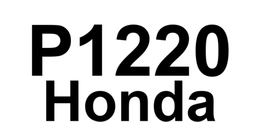 DTC P1220 Honda - Definição em inglês: Throttle Position Sensor 2 Circuit Malfunction Definição em Português: Sensor de Posição do Acelerador 2 - Mau Funcionamento do Circuito