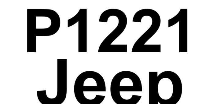 DTC P1221 Jeep - Definição em inglês: Excessive Cycling Of Reductant Pump Inlet Defrosting Definição em Português: Ciclo Excessivo de Descongelamento na Entrada da Bomba de Redutor.