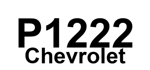 DTC P1222 Chevrolet - Definição em inglês: Injector Control Circuit Malfunction (Intermittent) Definição em Português: Circuito de Controle do Injetor - Mau Funcionamento (Intermitente)
