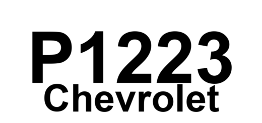 DTC P1223 Chevrolet - Definição em inglês: Injection Control Circuit Commanded State to Actual State Mismatch Definição em Português: Circuito de Controle da Injeção - Incompatibilidade entre o Estado Comandado e o Estado Atual