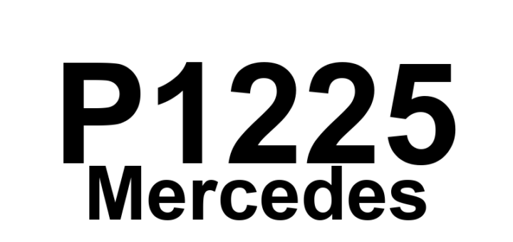 DTC P1225 Mercedes - Definição em inglês: Resonance intake manifold switchover valve (Y77) Definição em Português: Válvula de comutação do coletor de admissão ressonante (Y77).