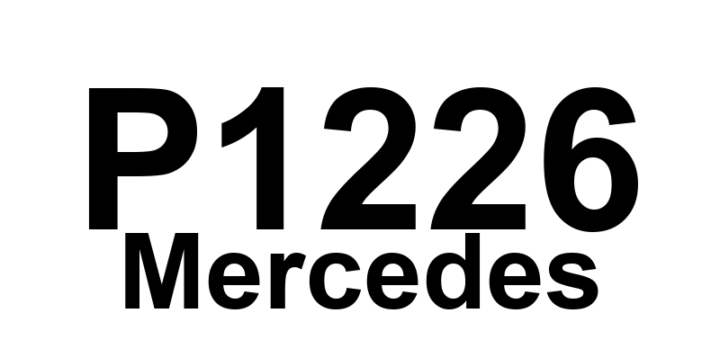 DTC P1226 Mercedes - Definição em inglês: Cam ring position sensor Y23/2|1 Definição em Português: Sensor de posição do anel de came Y23/2|1