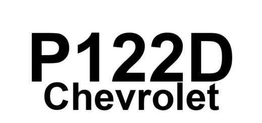 DTC P122D Chevrolet - Definição em inglês: Intake Air (IA) Flow Position Sensor Exceeded Learning Limit Definição em Português: Sensor de Posição do Fluxo de Ar de Admissão (IA) - Limite de Aprendizado Excedido