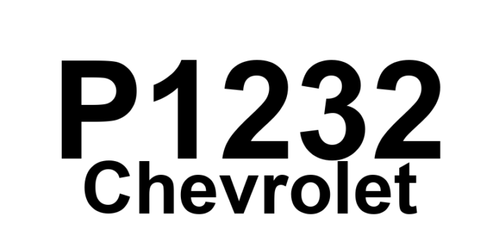 DTC P1232 Chevrolet - Definição em inglês: Injection Control Circuit Commanded State to Actual State Mismatch Definição em Português: Circuito de Controle de Injeção - Desajuste entre Estado Comandado e Estado Real