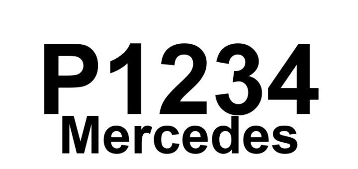 DTC P1234 Mercedes - Definição em inglês: Accelerator pedal position sensor 2 malfunction detected Definição em Português: Sensor de posição do pedal do acelerador 2 - Mau funcionamento detectado.