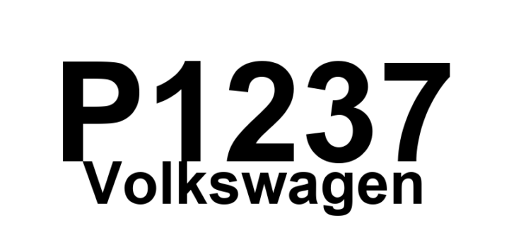 DTC P1237 Volkswagen - Definição em inglês: Cylinder 1 Fuel Injection Circuit Open Circuit Definição em Português: Circuito de Injeção de Combustível do Cilindro 1 - Circuito Aberto (cilindro 1)
