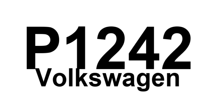 DTC P1242 Volkswagen - Definição em inglês: Cylinder 6 Fuel Injection Circuit Open Circuit Definição em Português: Circuito de Injeção de Combustível do Cilindro 6 - Circuito Aberto (cilindro 6)