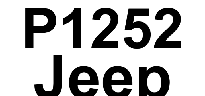 DTC P1252 Jeep - Definição em inglês: Vacuum Reservoir Solenoid Short Circuit Definição em Português: Solenoide do Reservatório de Vácuo - Curto-circuito