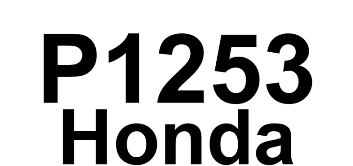 DTC P1253 Honda - Definição em inglês: VTEC Solenoid Circuit Malfunction Definição em Português: Circuito do Solenoide do VTEC - Mau Funcionamento