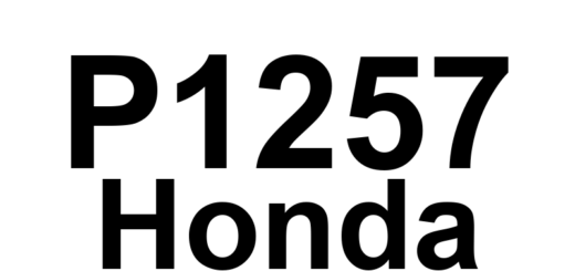 DTC P1257 Honda - Definição em inglês: VTEC System Malfunction Definição em Português: Sistema VTEC - Mau funcionamento
