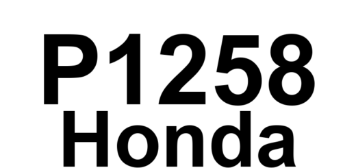 DTC P1258 Honda - Definição em inglês: VTEC System Malfunction Definição em Português: Sistema VTEC - Mau Funcionamento
