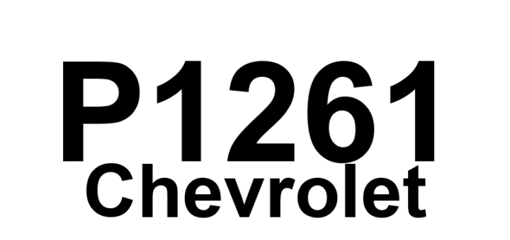 DTC P1261 Chevrolet - Definição em inglês: High Voltage Circuit Fault – Cylinders 1, 4, 6, and 7 Definição em Português: Circuito de Alta Voltagem - Falha nos Cilindros 1, 4, 6 e 7