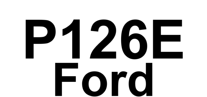 DTC P126E Ford - Definição em inglês: Cylinder 5 Injector Input Circuit Definição em Português: Circuito de Entrada do Injetor do Cilindro 5 - Problema detectado (Cilindro 5)