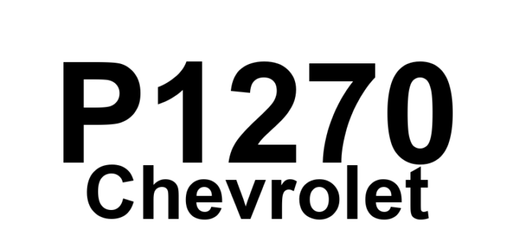 DTC P1270 Chevrolet - Definição em inglês: ECM Cannot Process APP Analog Data into Digital Data Definição em Português: Módulo de Controle do Motor (ECM) - Incapaz de Converter Dados Analógicos do Sensor de Posição do Acelerador (APP) em Dados Digitais.