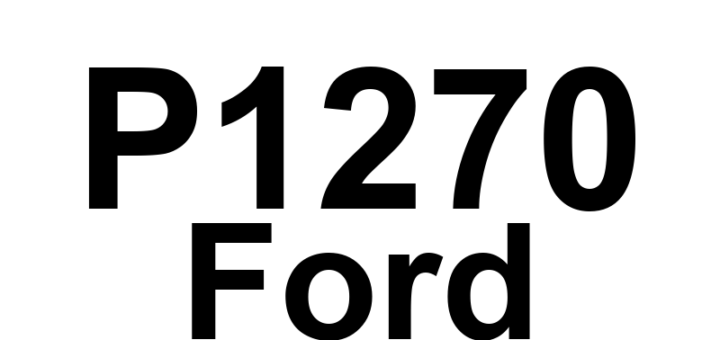 DTC P1270 Ford - Definição em inglês: Engine RPM Or Vehicle Speed Limiter Reached Definição em Português: RPM do Motor ou Limite de Velocidade do Veículo Atingido