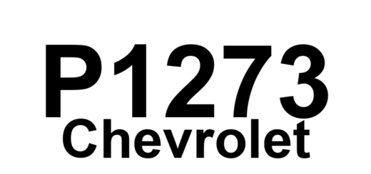 DTC P1273 Chevrolet - Definição em inglês: Accelerator Pedal Position Sensor 1-3 Correlation Definição em Português: Sensor de Posição do Pedal do Acelerador - Correlação 1-3