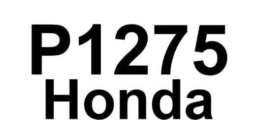 DTC P1275 Honda - Definição em inglês: Acceleration Position Sensor 1 Circuit Malfunction Definição em Português: Sensor de Posição do Acelerador 1 - Mau Funcionamento do Circuito