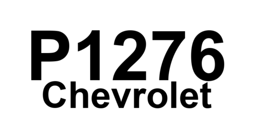 DTC P1276 Chevrolet - Definição em inglês: Accelerator Pedal Position Sensor 1 Range/Performance Definição em Português: Sensor de Posição do Pedal do Acelerador 1 - Faixa/Desempenho