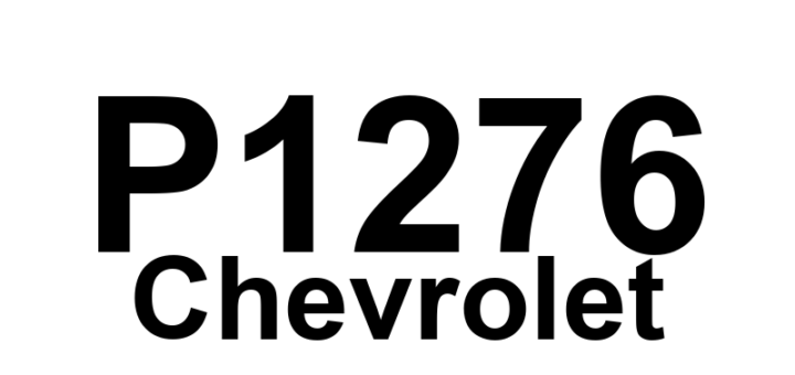 DTC P1276 Chevrolet - Definição em inglês: Accelerator Pedal Position Sensor 1 Range/Performance Definição em Português: Sensor de Posição do Pedal do Acelerador 1 - Faixa/Desempenho