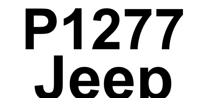 DTC P1277 Jeep - Definição em inglês: Plausibility Check Vsensing Short To Gound Or Open Circuit During Crank Definição em Português: Verificação de Plausibilidade Vsensing - Curto-circuito à Terra ou Circuito Aberto Durante a Partida