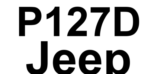 DTC P127D Jeep - Definição em inglês: Fuel Pump Control Circuit 2 High Definição em Português: Circuito de Controle da Bomba de Combustível 2 - Alta Voltagem