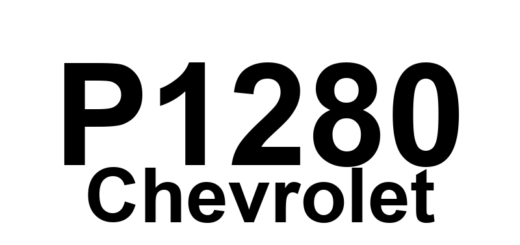 DTC P1280 Chevrolet - Definição em inglês: Accelerator Pedal Position Sensor 2 Circuit Malfunction Definição em Português: Sensor de Posição do Pedal do Acelerador 2 - Mau Funcionamento do Circuito