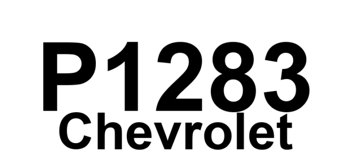 DTC P1283 Chevrolet - Definição em inglês: APP Sensor 2 High Voltage Definição em Português: Sensor de Posição do Pedal do Acelerador 2 - Tensão Alta
