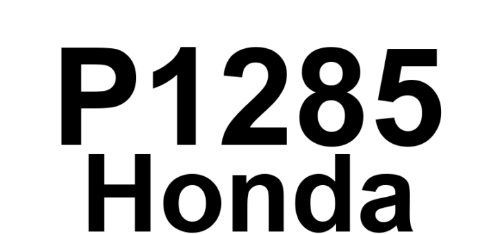 DTC P1285 Honda - Definição em inglês: Acceleration Position Sensor 3 Circuit Malfunction Definição em Português: Sensor de Posição do Acelerador 3 - Mau Funcionamento do Circuito