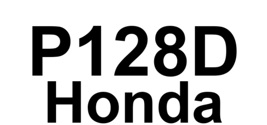 DTC P128D Honda - Definição em inglês: Rocker Arm Oil Pressure Sensor A Stuck High Definição em Português: Sensor de Pressão do Óleo do Balancim A - Travado em Alta