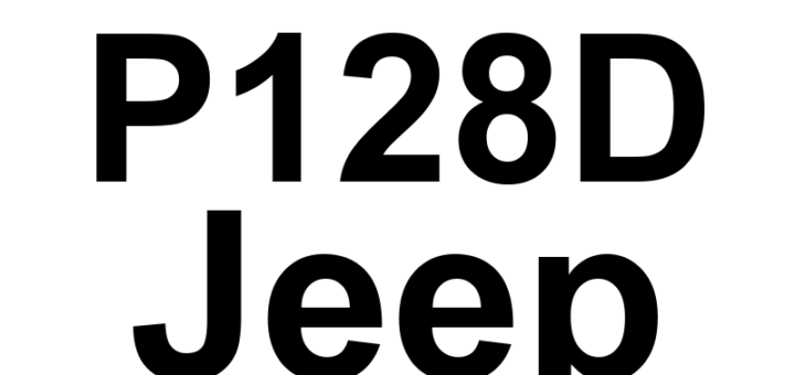 DTC P128D Jeep - Definição em inglês: TCM Power Control Circuit 2 Open Definição em Português: Circuito de Controle de Potência do Módulo de Transmissão (TCM) 2 - Circuito Aberto