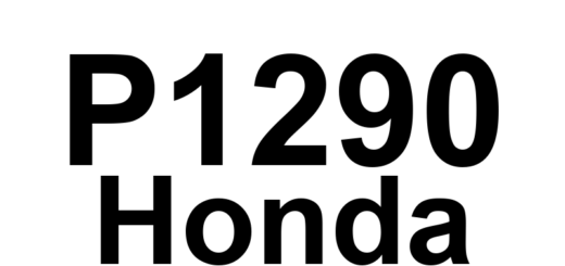 DTC P1290 Honda - Definição em inglês: Electronic Throttle Control Forced Idle Mode Definição em Português: Controle Eletrônico do Acelerador - Modo de Marcha Lenta Forçada