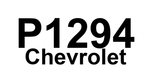 DTC P1294 Chevrolet - Definição em inglês: Injector Circuit Low to High Current Transition Time Bank 2 Definição em Português: Circuito do Injetor - Tempo de Transição de Corrente Baixa para Alta (Banco 2)
