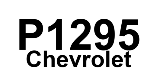DTC P1295 Chevrolet - Definição em inglês: Injector Circuit High to Low Current Transition Time Bank 1 Definição em Português: Circuito do Injetor - Tempo de transição de corrente alta para baixa (Banco 1)