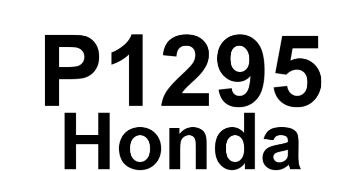 DTC P1295 Honda - Definição em inglês: Electronic Throttle Control Power Management Mode Definição em Português: Controle Eletrônico do Acelerador - Modo de Gerenciamento de Potência