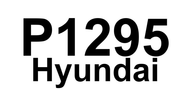 DTC P1295 Hyundai - Definição em inglês: Electronic Throttle Control (ETC) System Malfunction Power Management Definição em Português: Controle Eletrônico do Acelerador (ETC) - Mau Funcionamento do Gerenciamento de Energia