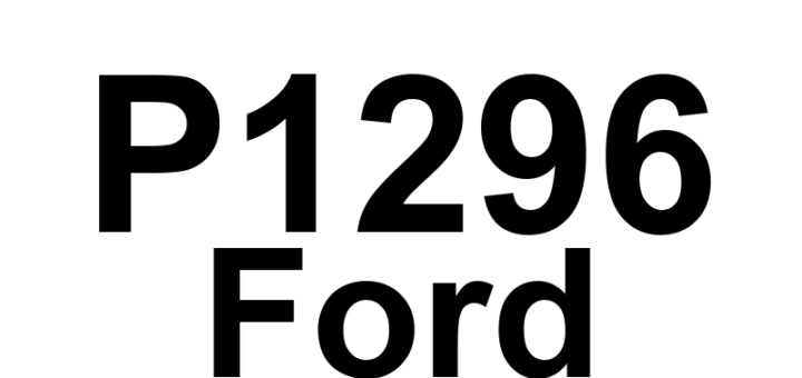 DTC P1296 Ford - Definição em inglês: Multiple Faults On Bank No. 2 (Left) Definição em Português: Múltiplas falhas no Banco Nº 2 (Esquerdo)