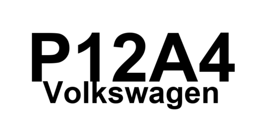 DTC P12A4 Volkswagen - Definição em inglês: Fuel Rail Pump Control Valve Stuck Closed Definição em Português: Válvula de Controle da Bomba da Linha de Combustível - Travada Fechada
