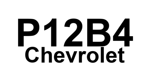 DTC P12B4 Chevrolet - Definição em inglês: Cylinder 1 Injection Timing Advanced Definição em Português: Sincronismo de Injeção do Cilindro 1 - Avançado