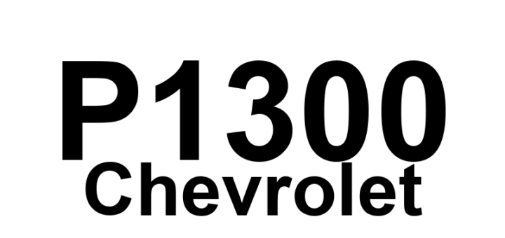 DTC P1300 Chevrolet - Definição em inglês: Ignition Coil 1 Primary Feedback Circuit Malfunction Definição em Português: Circuito de Retorno da Bobina de Ignição 1 - Mau Funcionamento