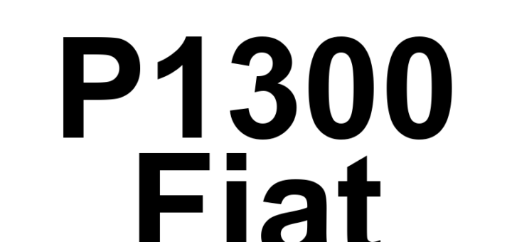 DTC P1300 Fiat - Definição em inglês: Crankshaft Position Learn Out Of Range Definição em Português: Aprendizado da Posição do Virabrequim - Fora de Faixa