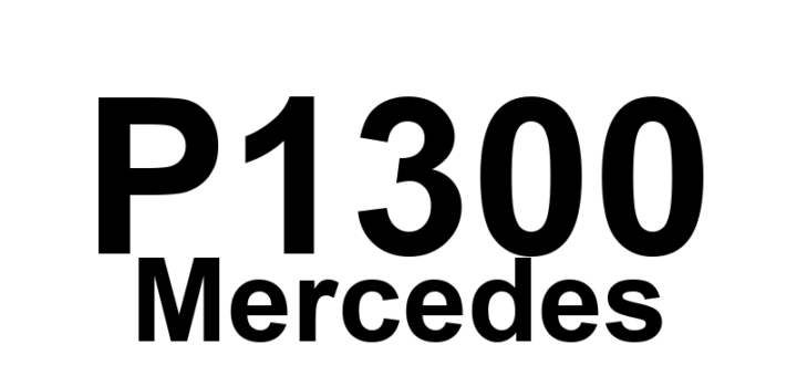 DTC P1300 Mercedes - Definição em inglês: left crankshaft position sensor (L5/4) Definição em Português: Sensor de posição do virabrequim esquerdo (L5/4)