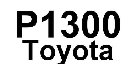 DTC P1300 Toyota - Definição em inglês: Igniter Circuit Malfunction Definição em Português: Circuito do ignitor - Mau funcionamento
