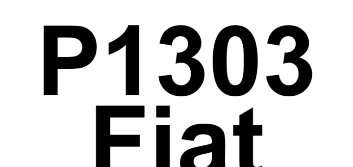 DTC P1303 Fiat - Definição em inglês: Implausible Transmission Self-Learning Signal Received Definição em Português: Sinal de Autoaprendizagem da Transmissão - Recebido Implausível
