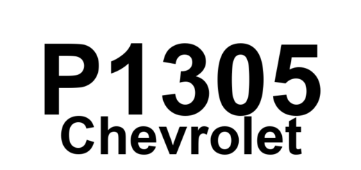 DTC P1305 Chevrolet - Definição em inglês: Ignition Coil 2 Primary Feedback Circuit Malfunction Definição em Português: Circuito de Realimentação Primário da Bobina de Ignição 2 - Mau Funcionamento